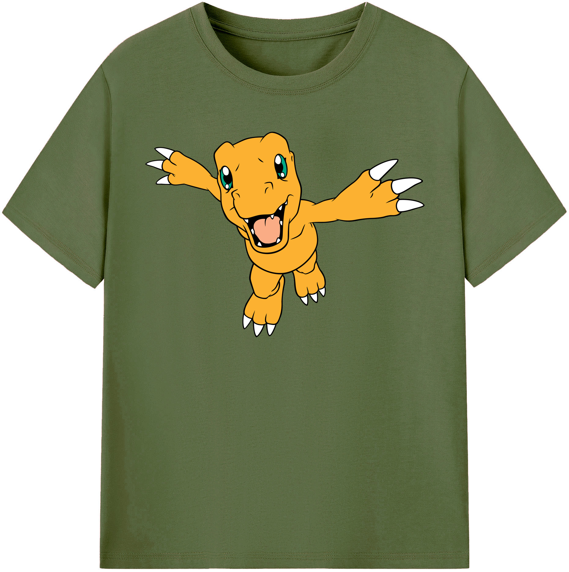 （画像用） Digimon デジタルモンスター/デジモン 綿100％半袖Tシャツ（フロントプリント）